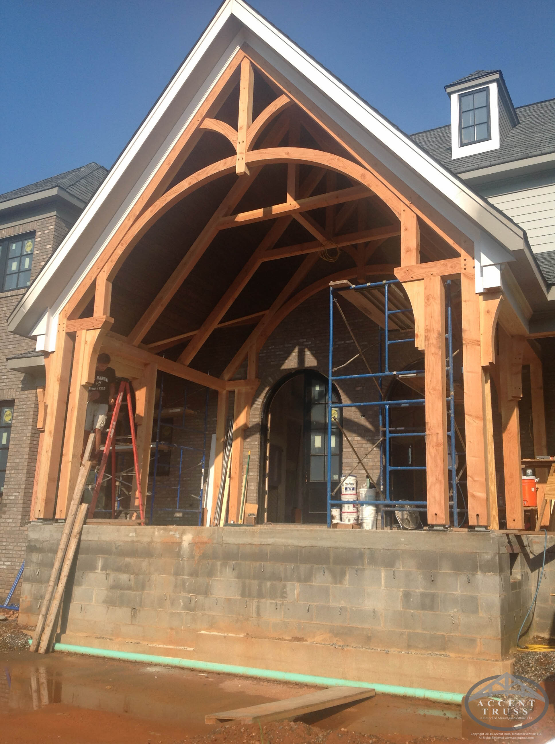 Heavy Truss Entry - Accent Truss, Heavy Timber Trusses & Components, SC